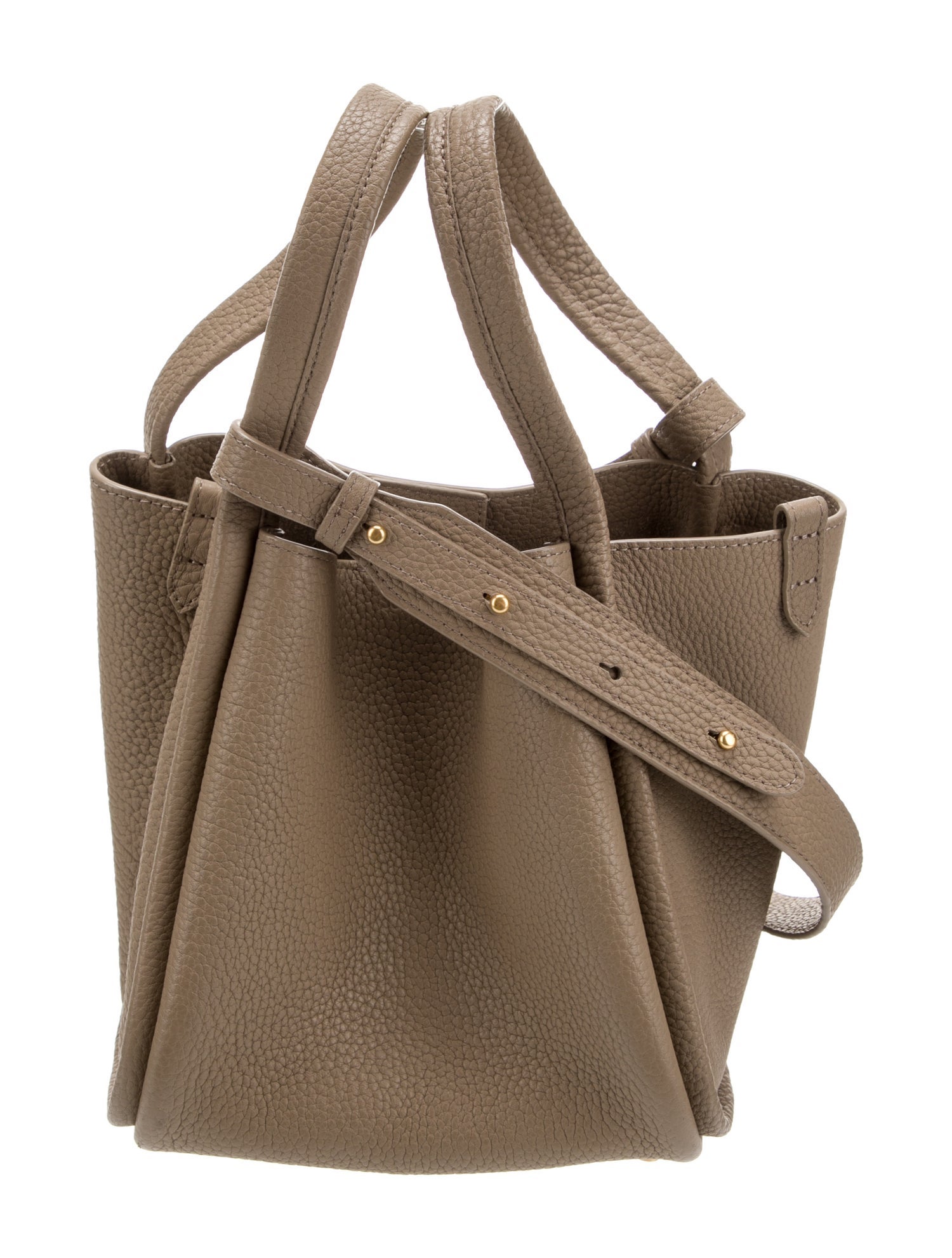 Songmont Leather Bucket Bag