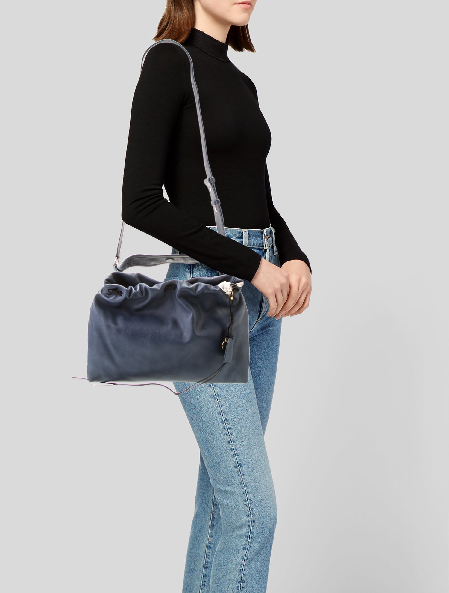 Songmont Leather Messenger Bag w/ Tags