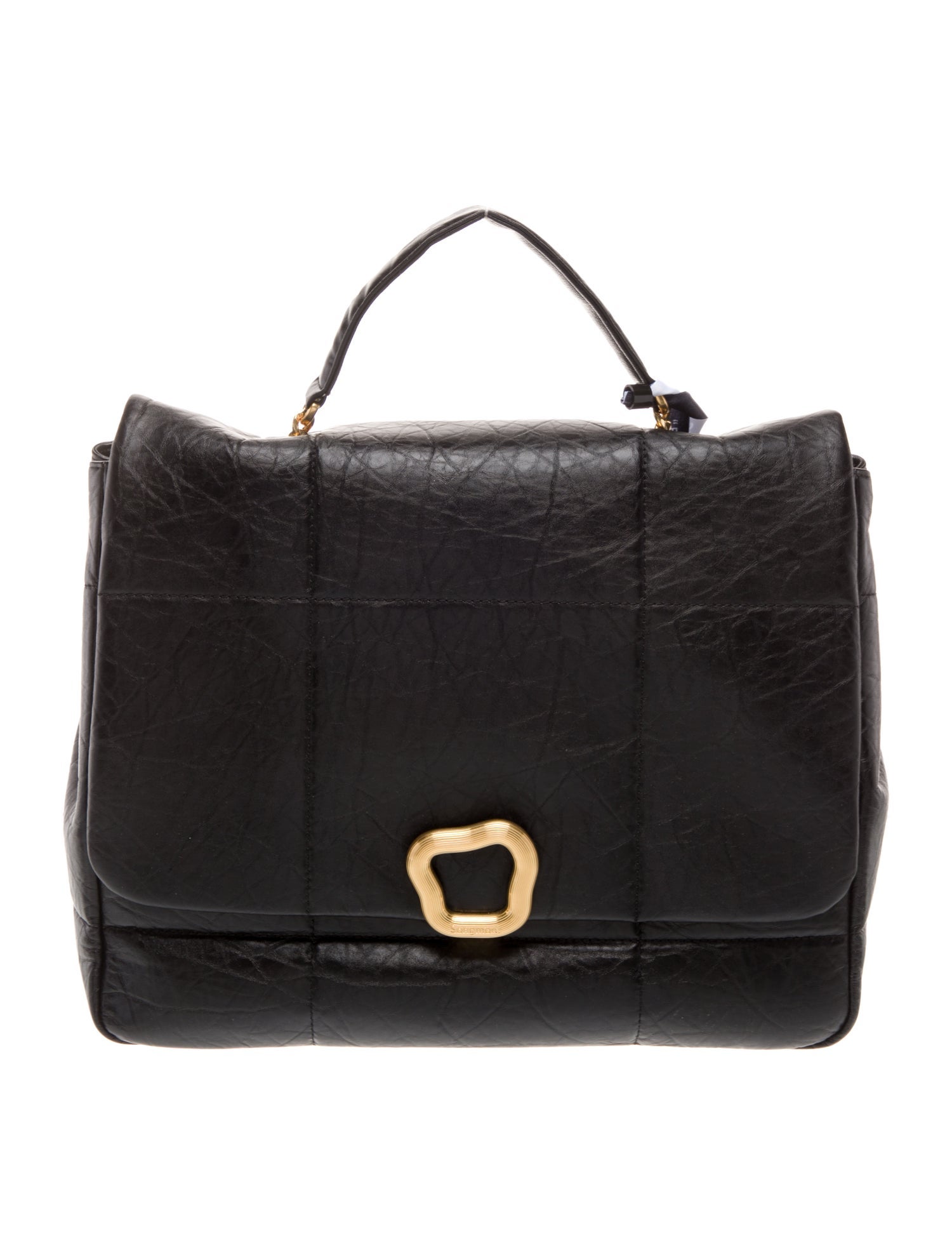 Songmont Leather Top Handle Bag