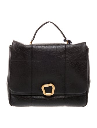 Songmont Leather Top Handle Bag