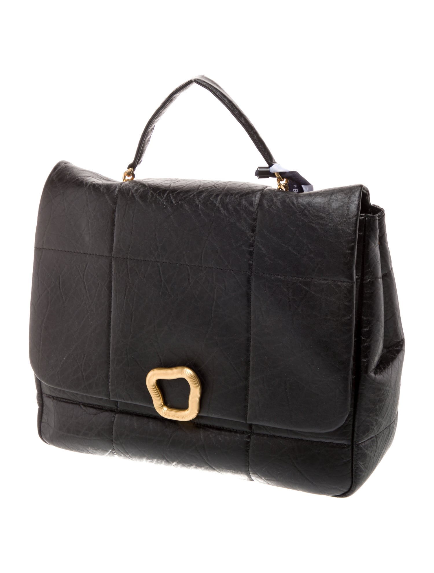 Songmont Leather Top Handle Bag