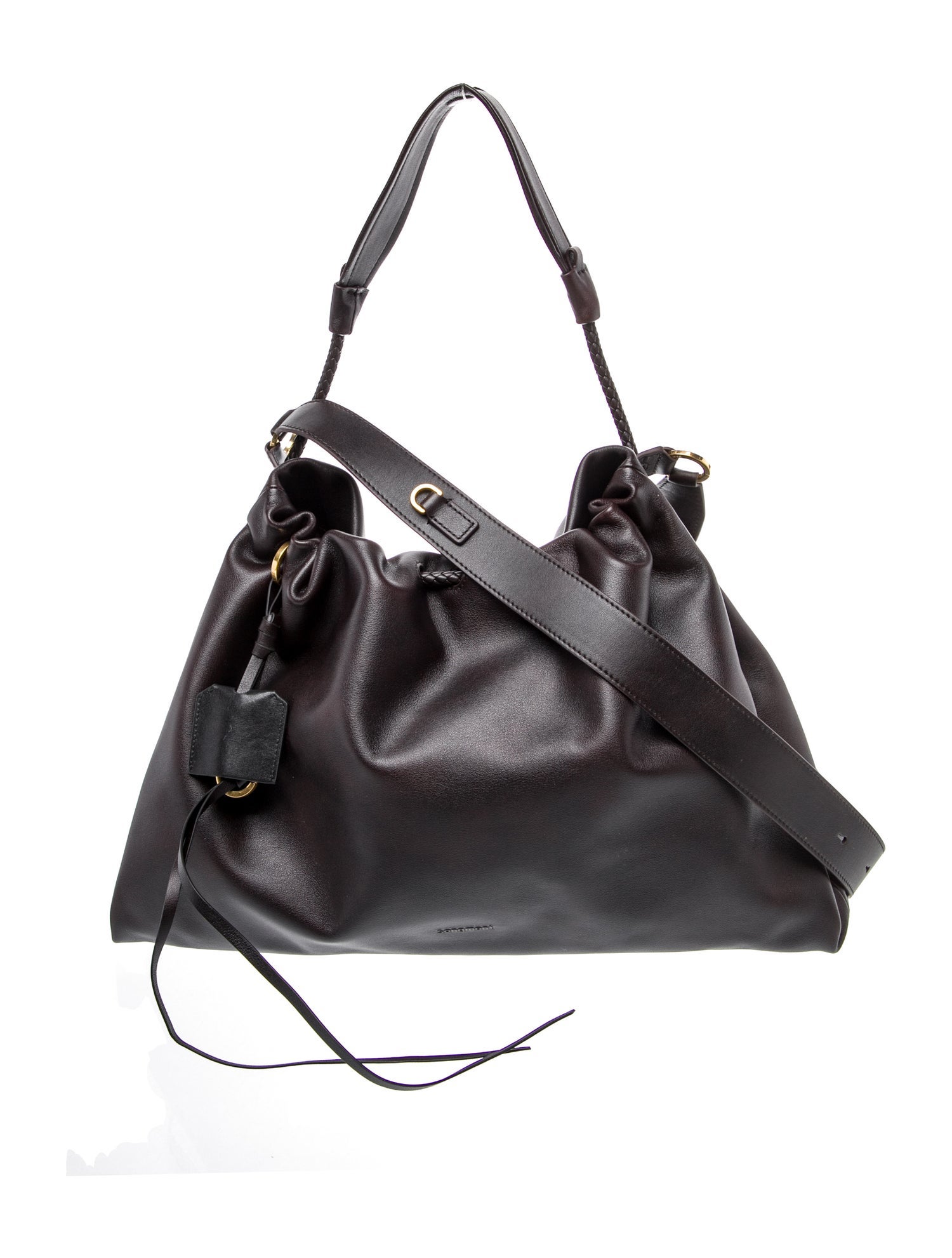 Songmont Leather Bucket Bag