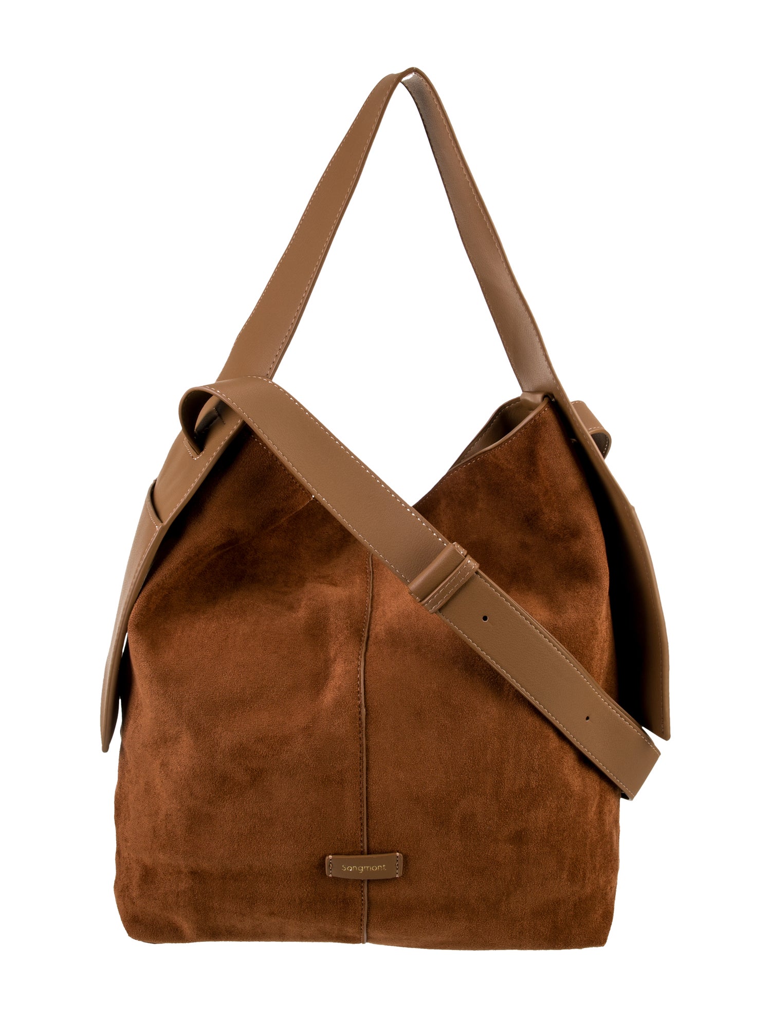 Songmont Suede Bucket Bag Large