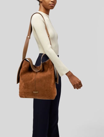 Songmont Suede Bucket Bag Large