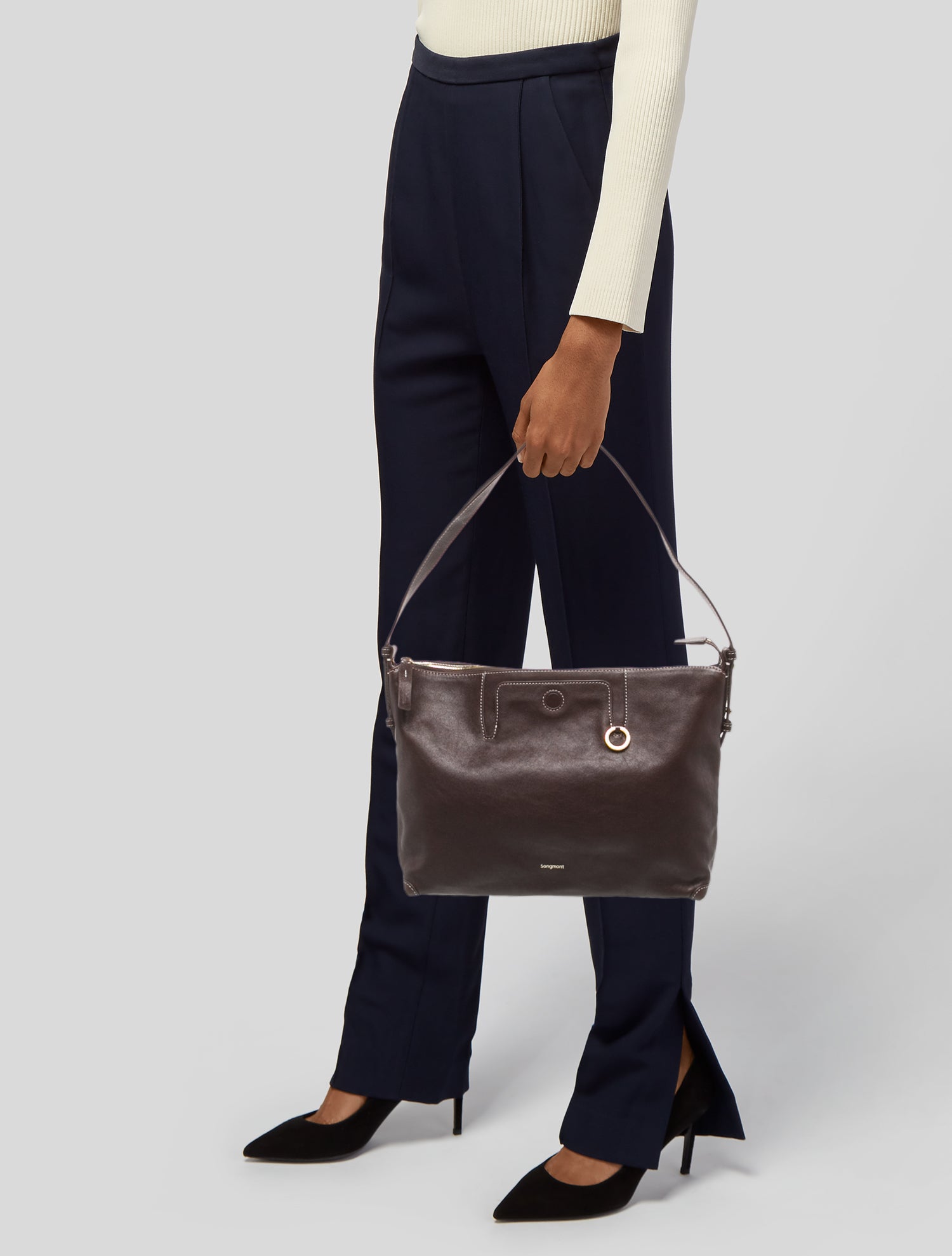 Songmont Leather Shoulder Bag