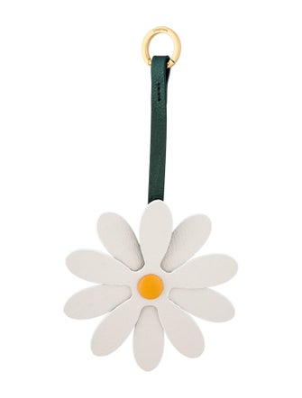 Songmont Leather Flower Charm Keychain