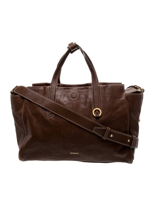 Songmont Leather Top Handle Bag