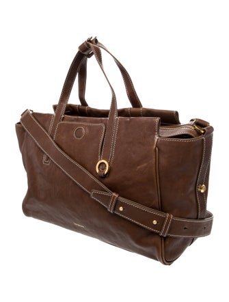 Songmont Leather Top Handle Bag