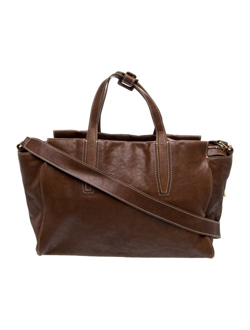 Songmont Leather Top Handle Bag