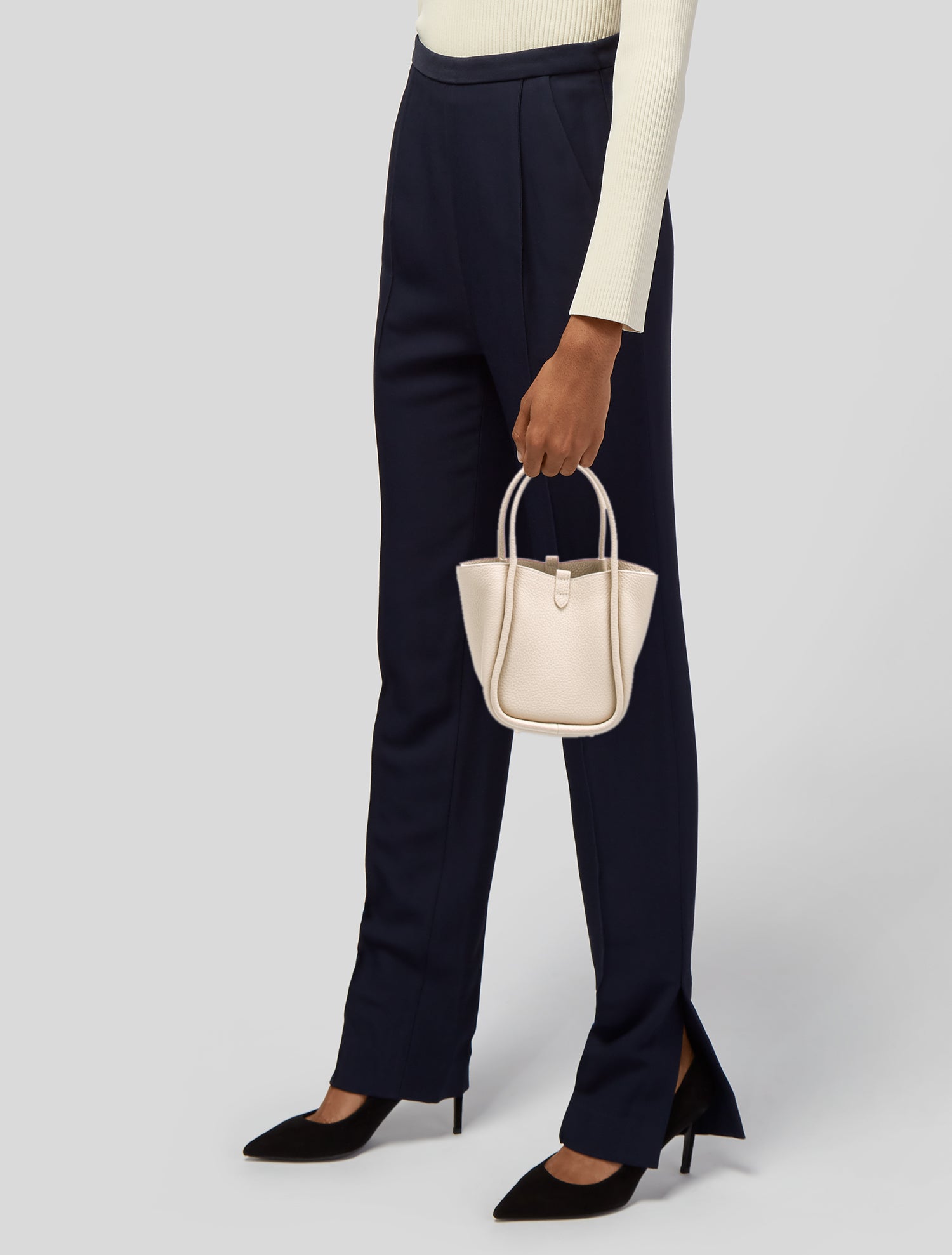 Songmont Leather Top Handle Bag