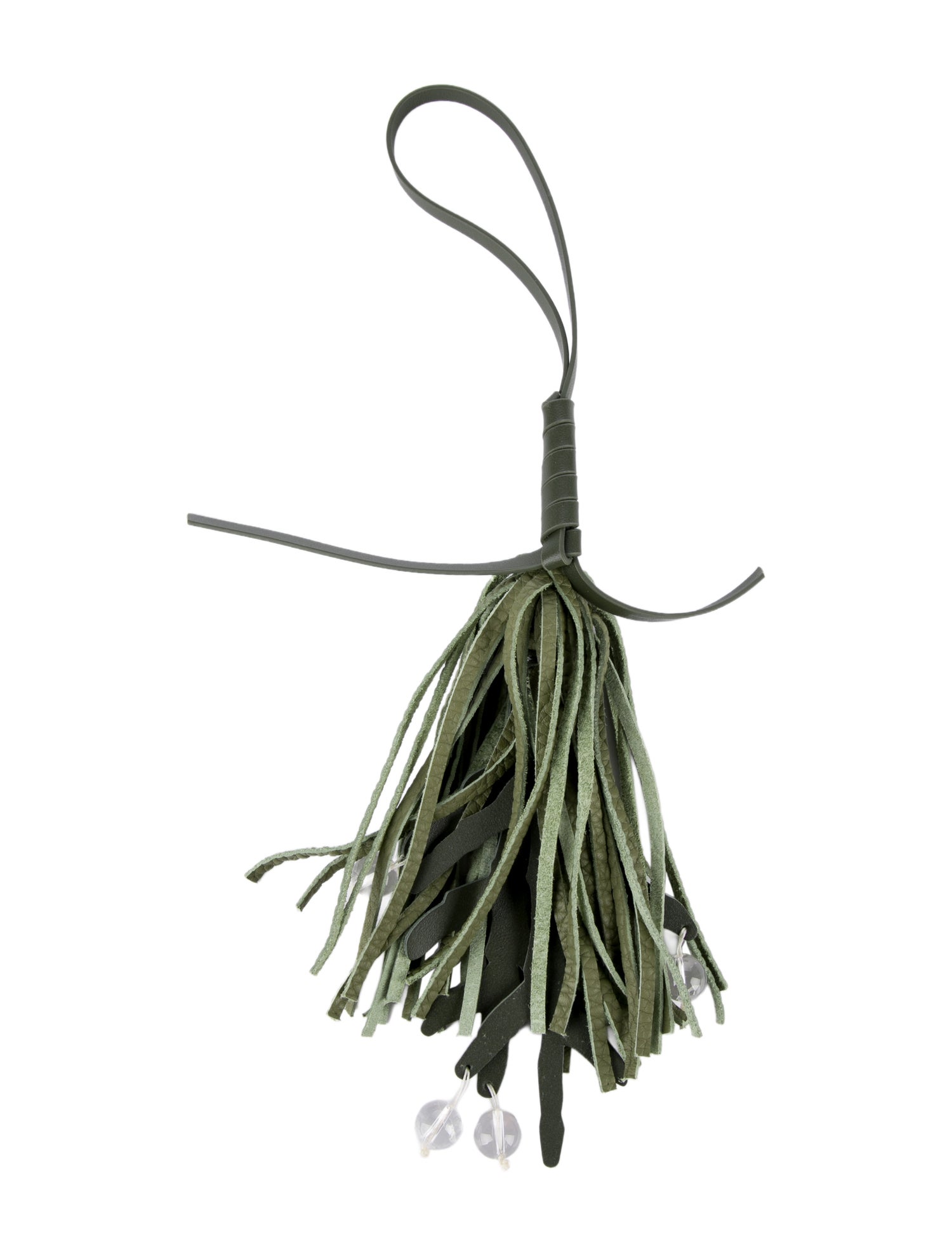 Songmont leather tassel bag charm w/Tags