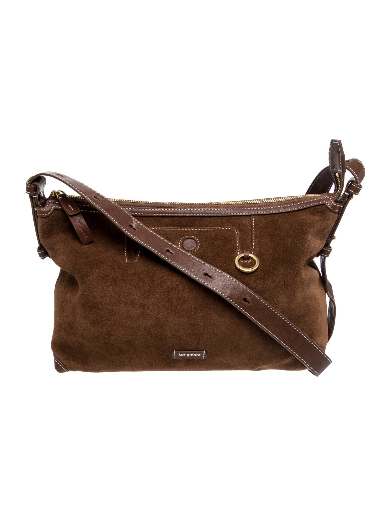 Songmont Suede Shoulder Bag