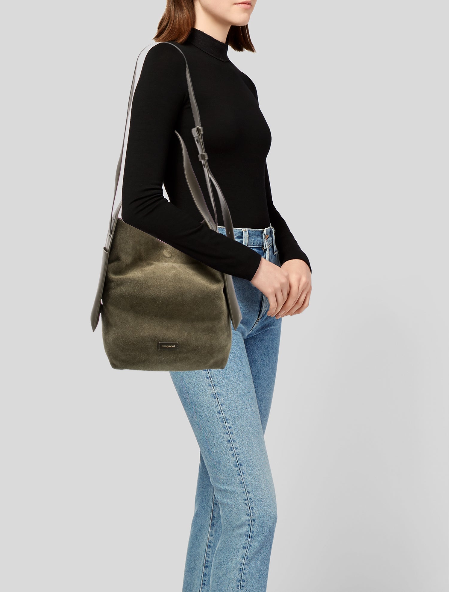 Songmont Suede Shoulder Bag
