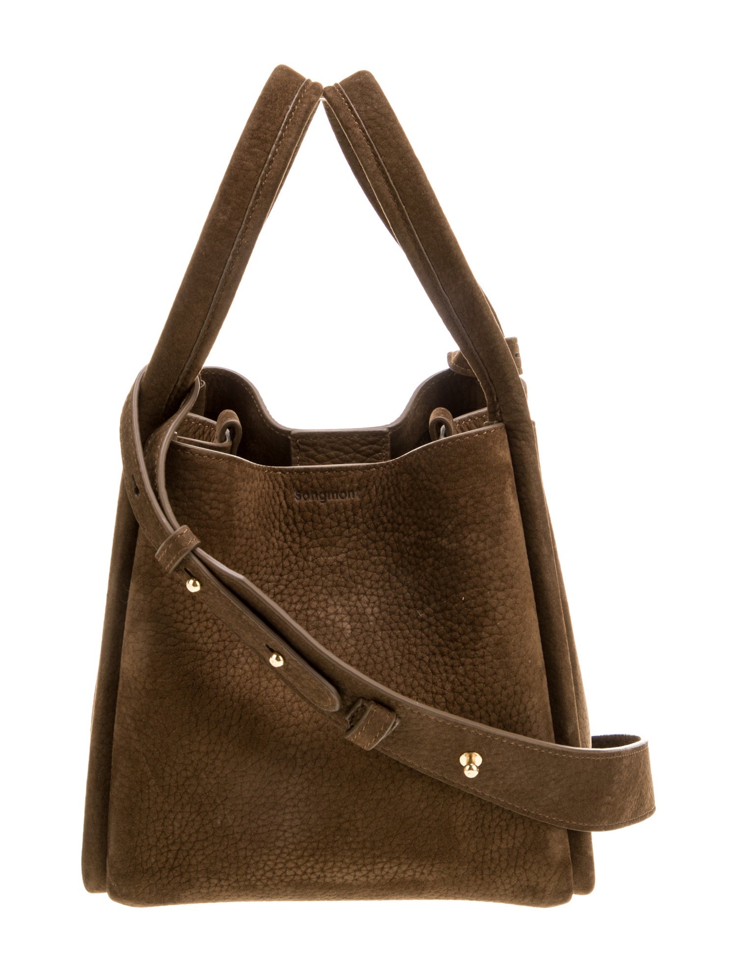 Songmont Leather Top Handle Bag