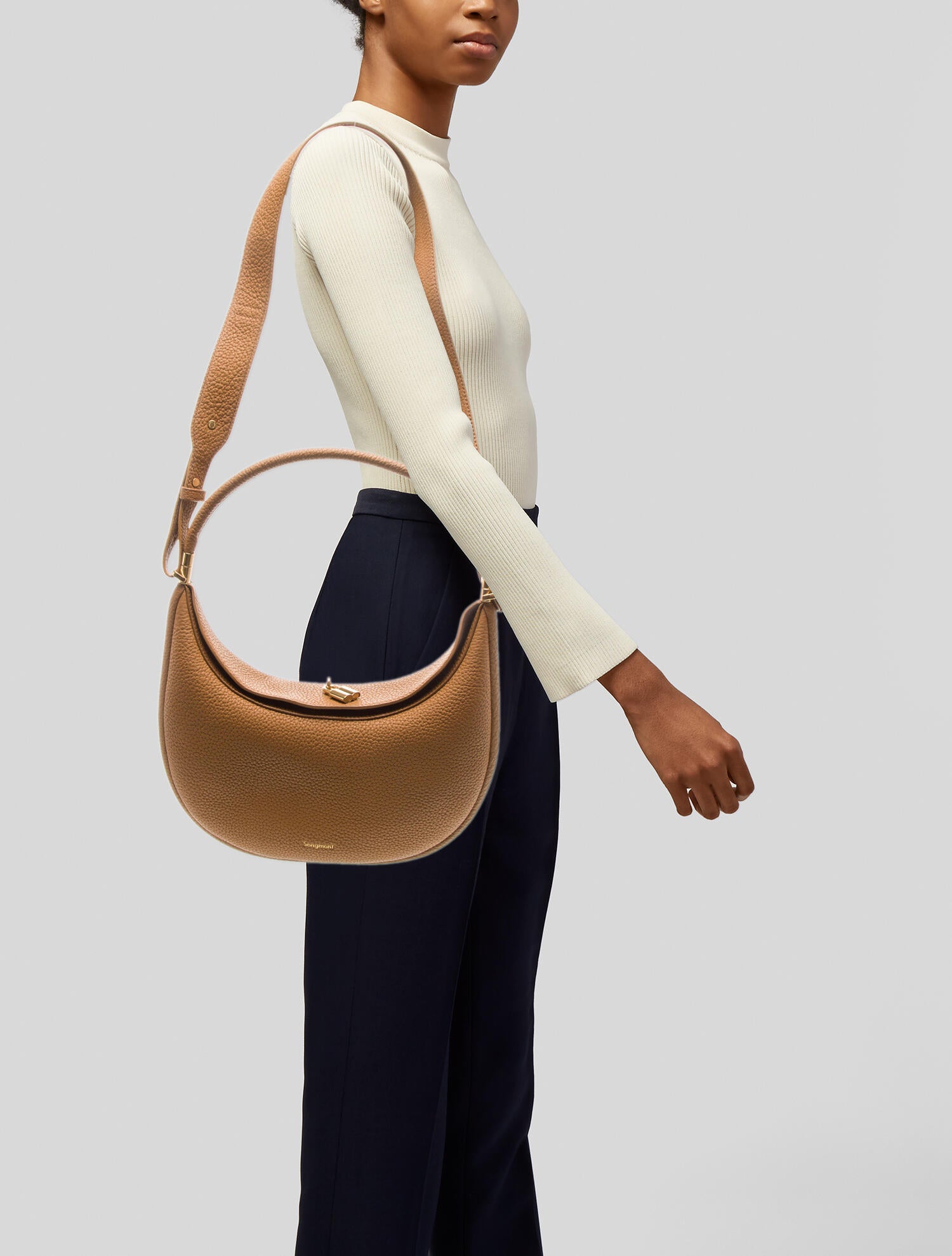 Tory Burch Shearling Lee Radziwill Double Bag w/ Tags - White