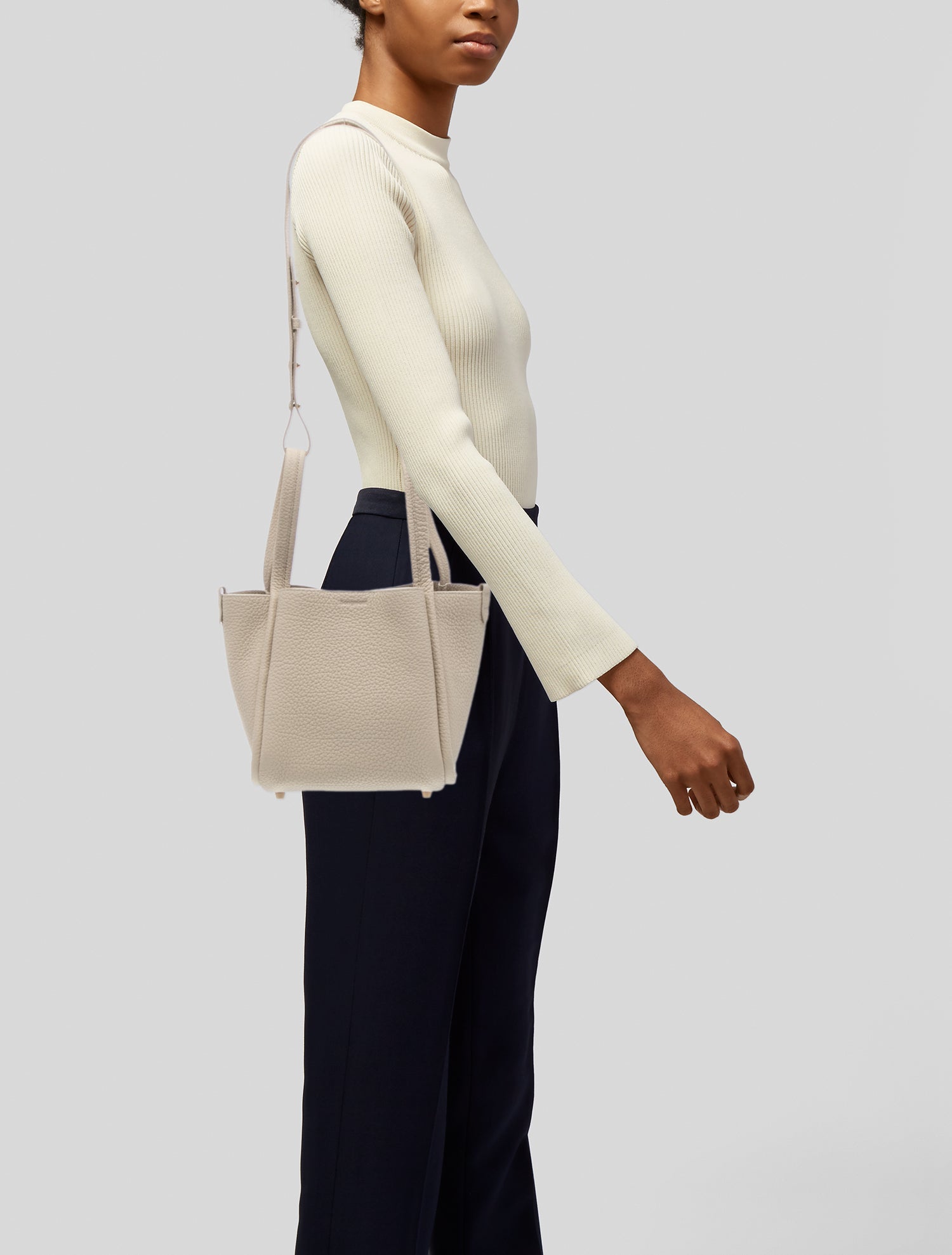 Songmont Leather Song Bag Medium - Neutrals Handle Bags, Handbags