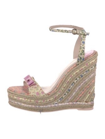 SOPHIA WEBSTER x LOVESHACKFANCY Printed Bow Accents Espadrilles