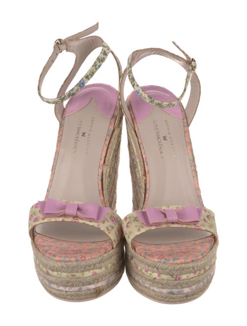 SOPHIA WEBSTER x LOVESHACKFANCY Printed Bow Accents Espadrilles