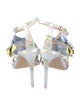 SOPHIA WEBSTER x LOVESHACKFANCY Satin Floral Print T-Strap Sandals