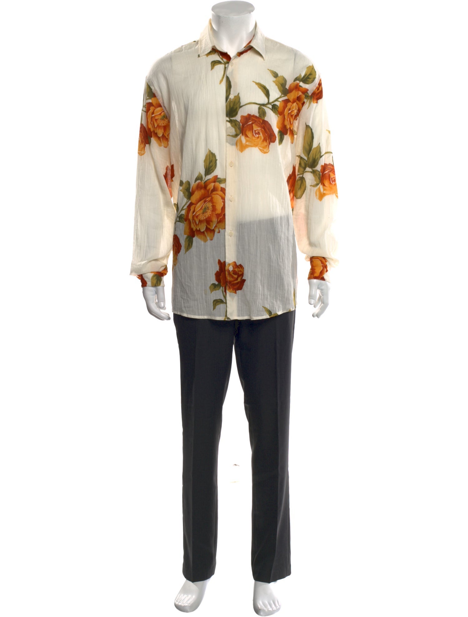 Soulland Floral Print Long Sleeve Shirt