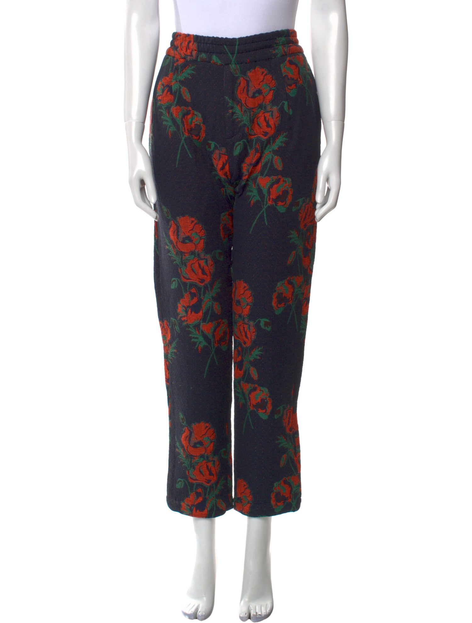 Soulland Floral Print Straight Leg Pants