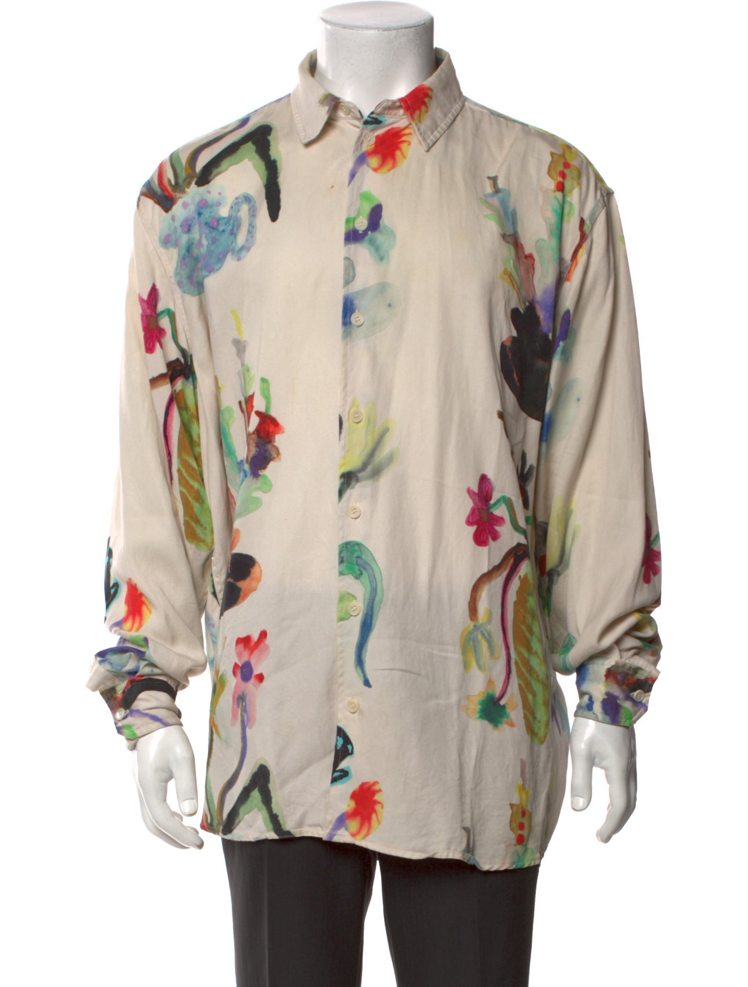Soulland Floral Print Long Sleeve Shirt
