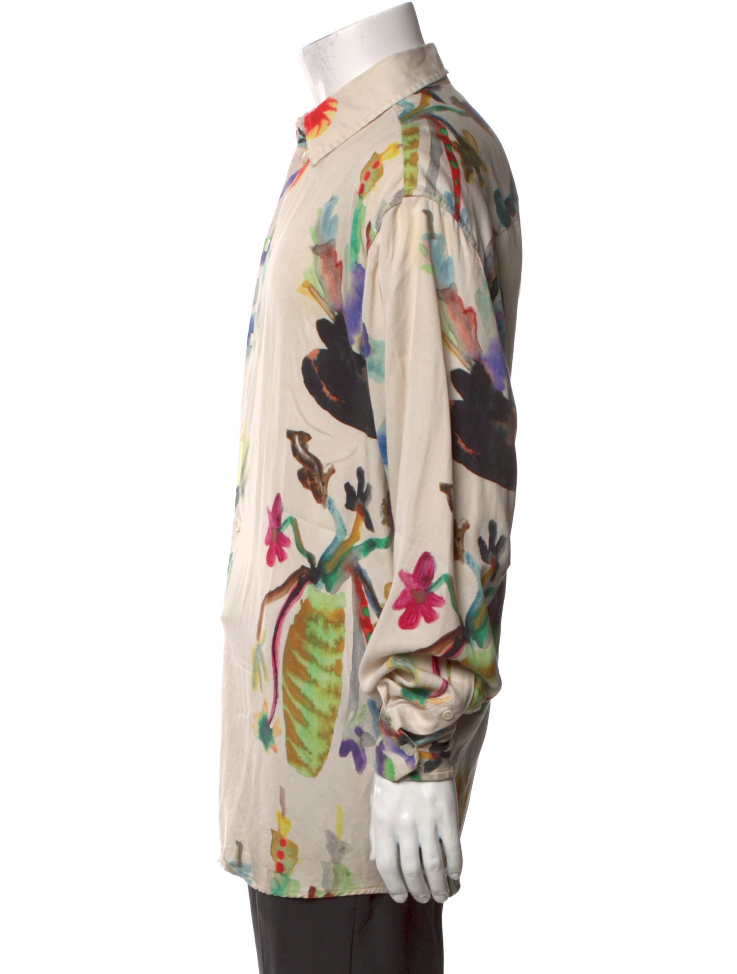 Soulland Floral Print Long Sleeve Shirt