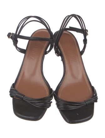 Souliers Martinez Leather Slingback Sandals