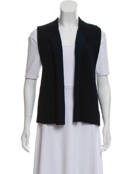 Soyer Merino Wool Sleeveless Cardigan black