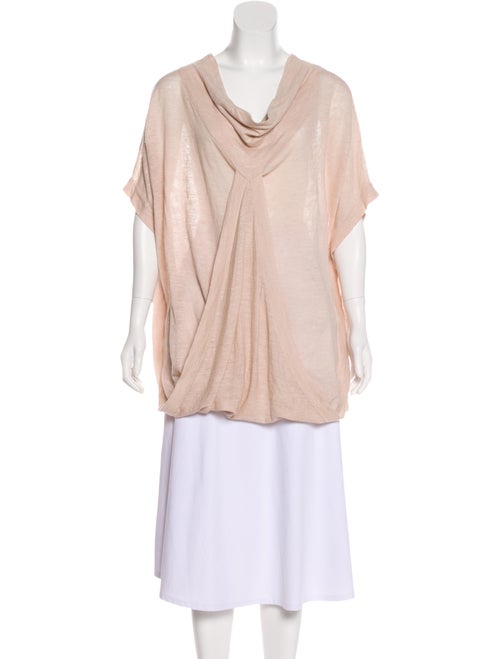 Soyer Linen Short Sleeve Sweater Pink