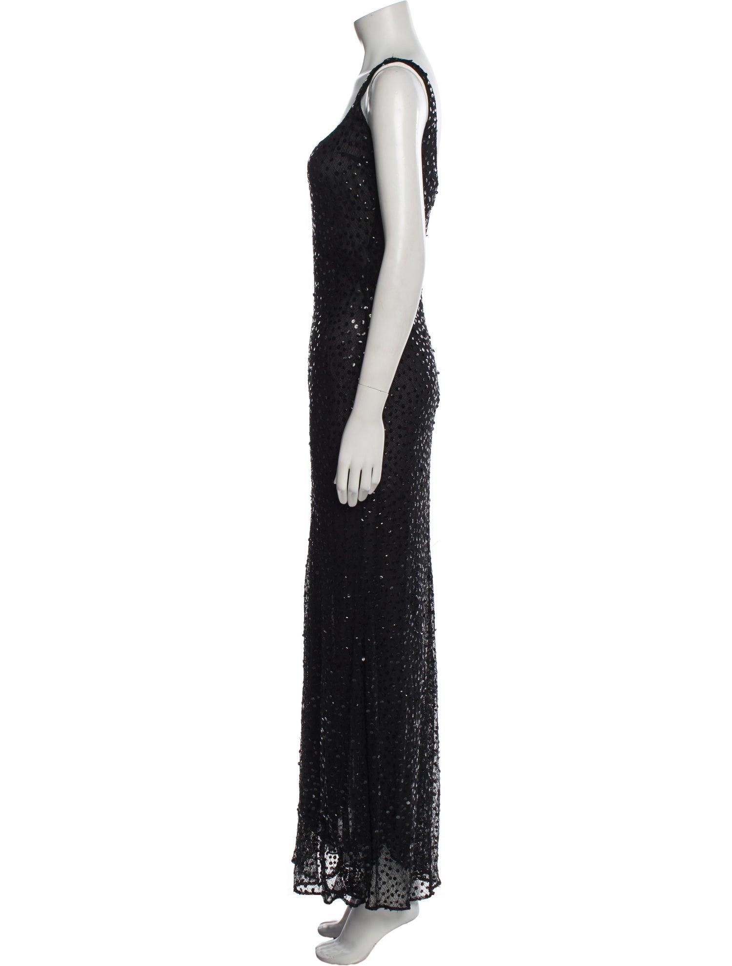 Sophie Sitbon Scoop Neck Long Dress