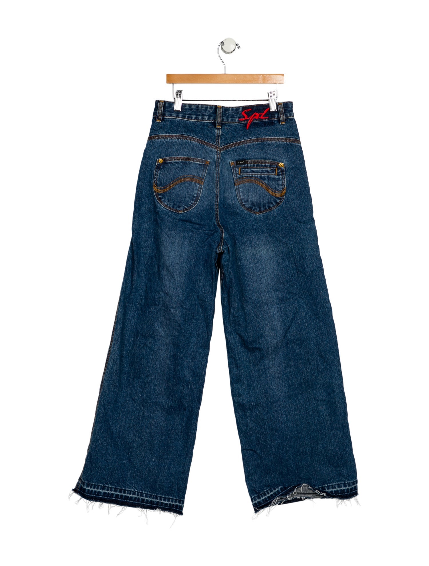 Self-Portrait x Lee High-Rise Wide Leg Jeans