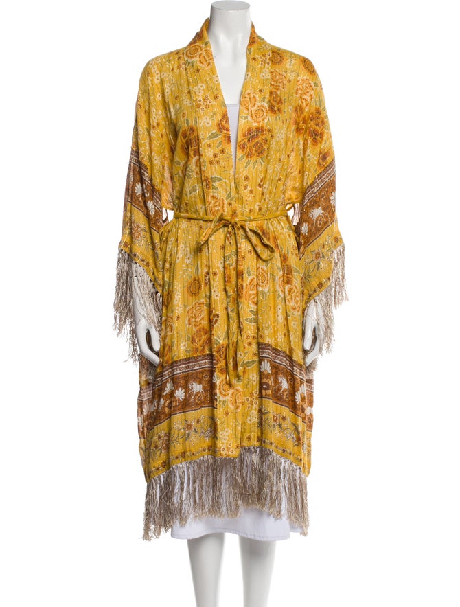 Spell & The Gypsy Collective Floral Print Glitter Accents CoverUp