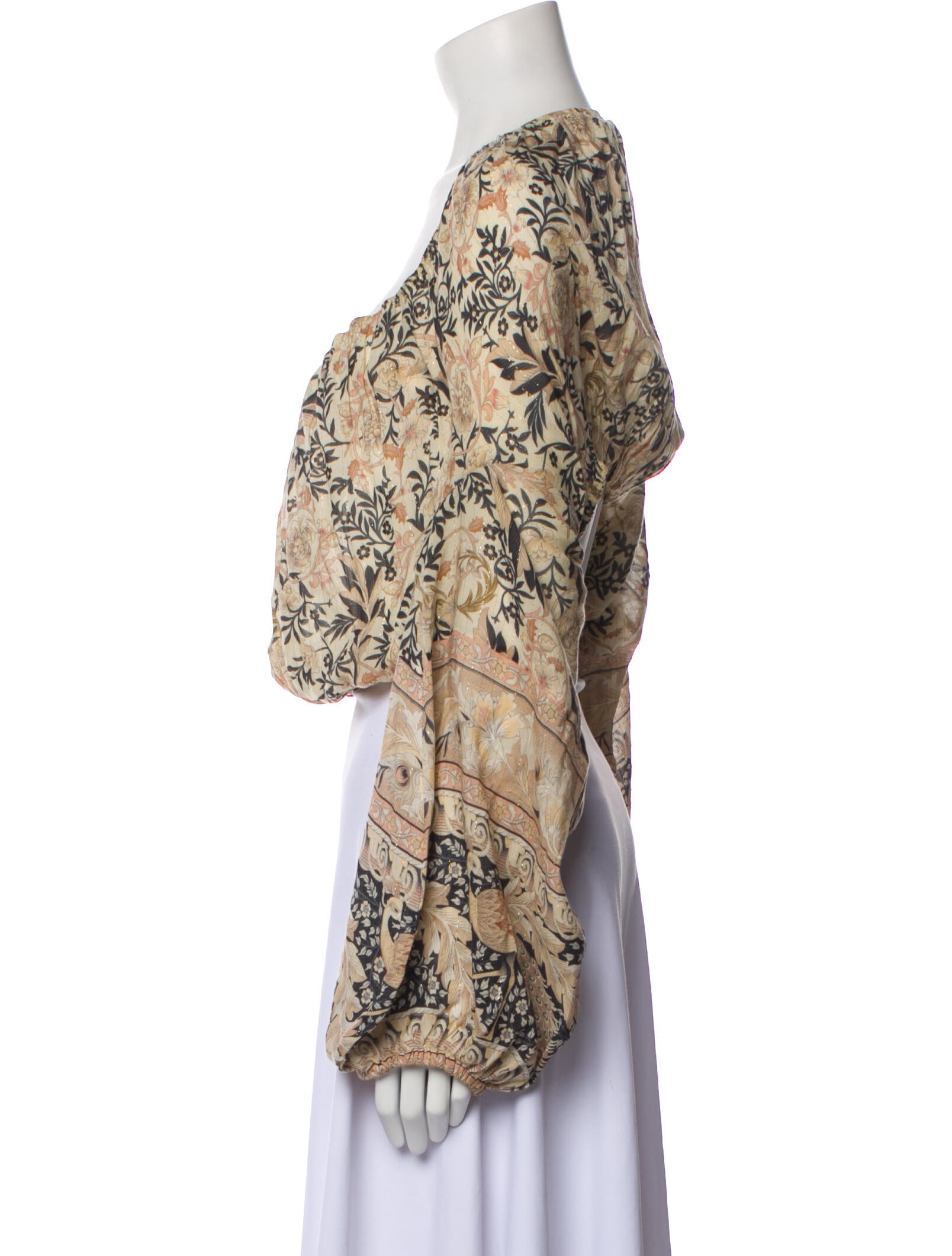 Spell & The Gypsy Collective Floral Print Scoop Neck Crop Top