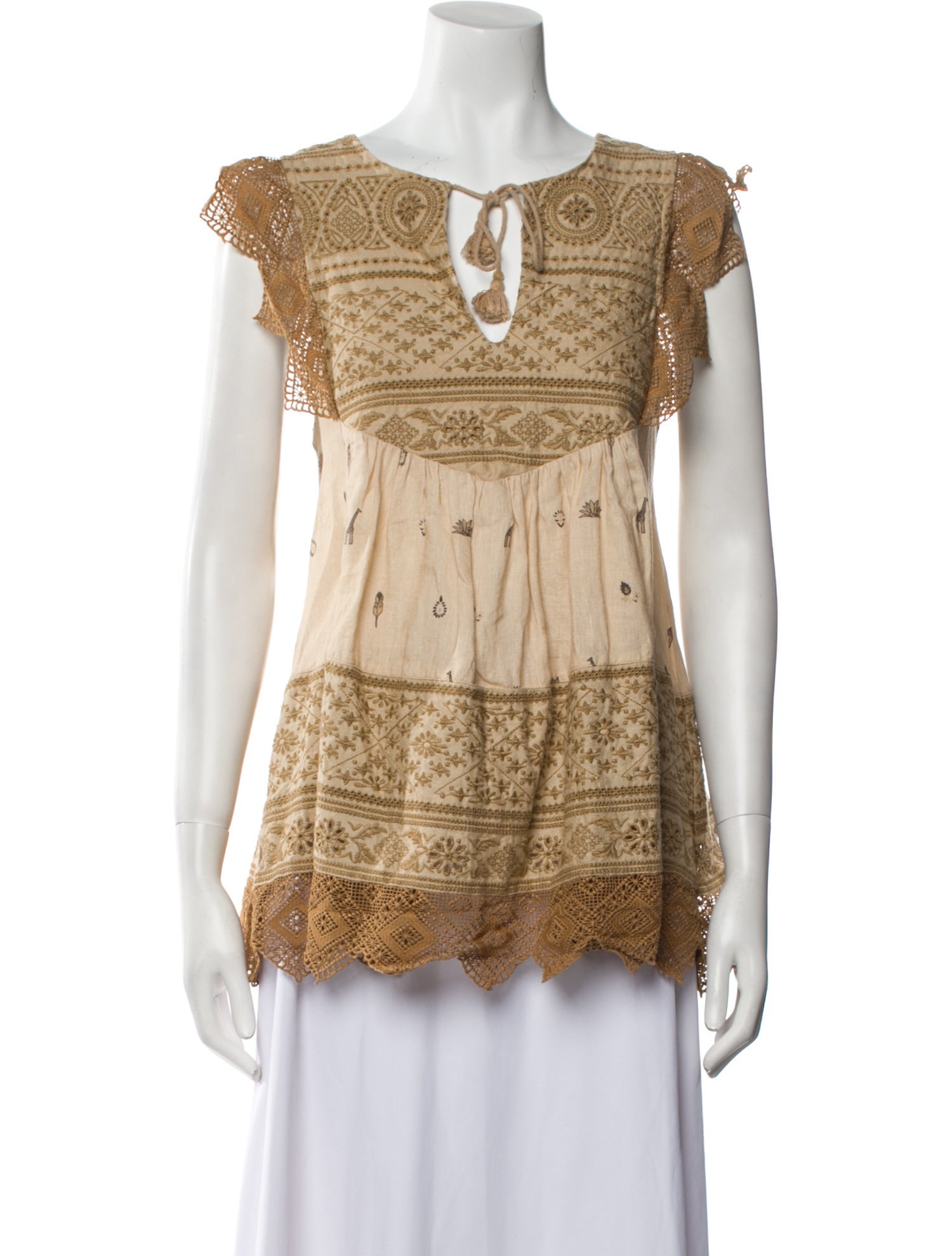 Spell & The Gypsy Collective Linen Printed Blouse