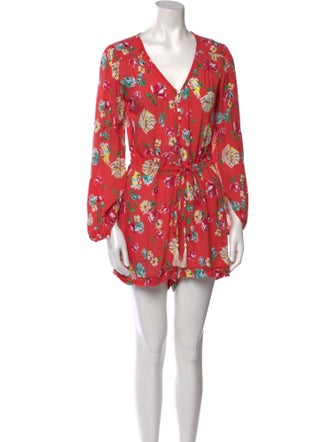 Spell & The Gypsy Collective Floral Print V-Neck Romper