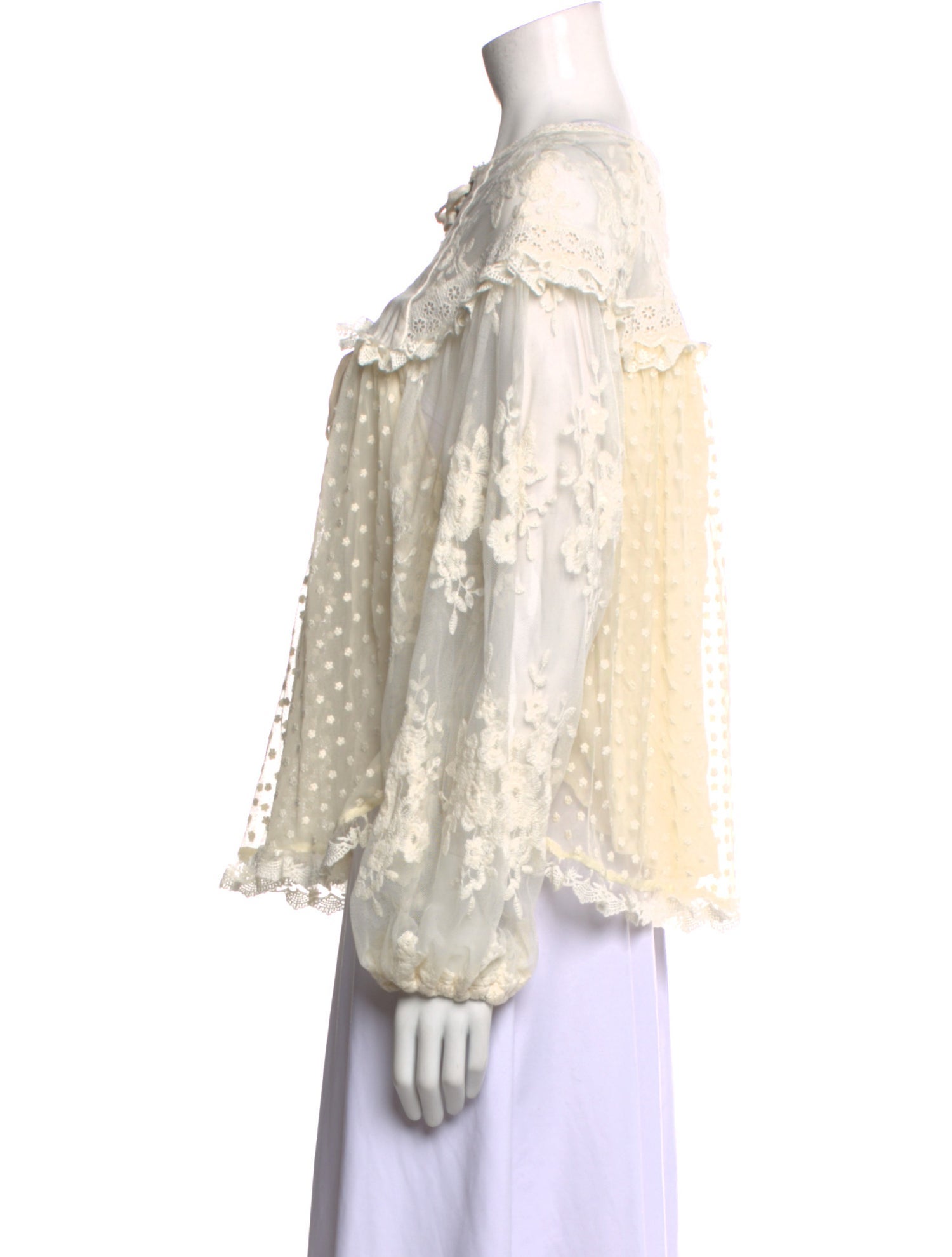 Spell & The Gypsy Collective Tie Neck Long Sleeve Blouse