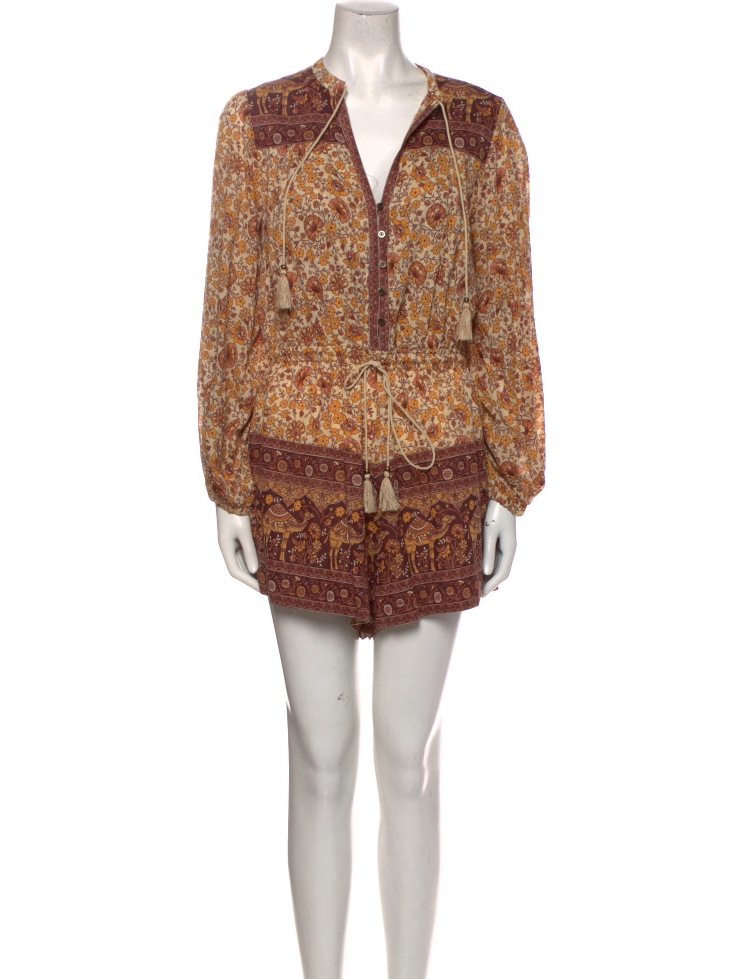 Spell & The Gypsy Collective Floral Print V-Neck Romper