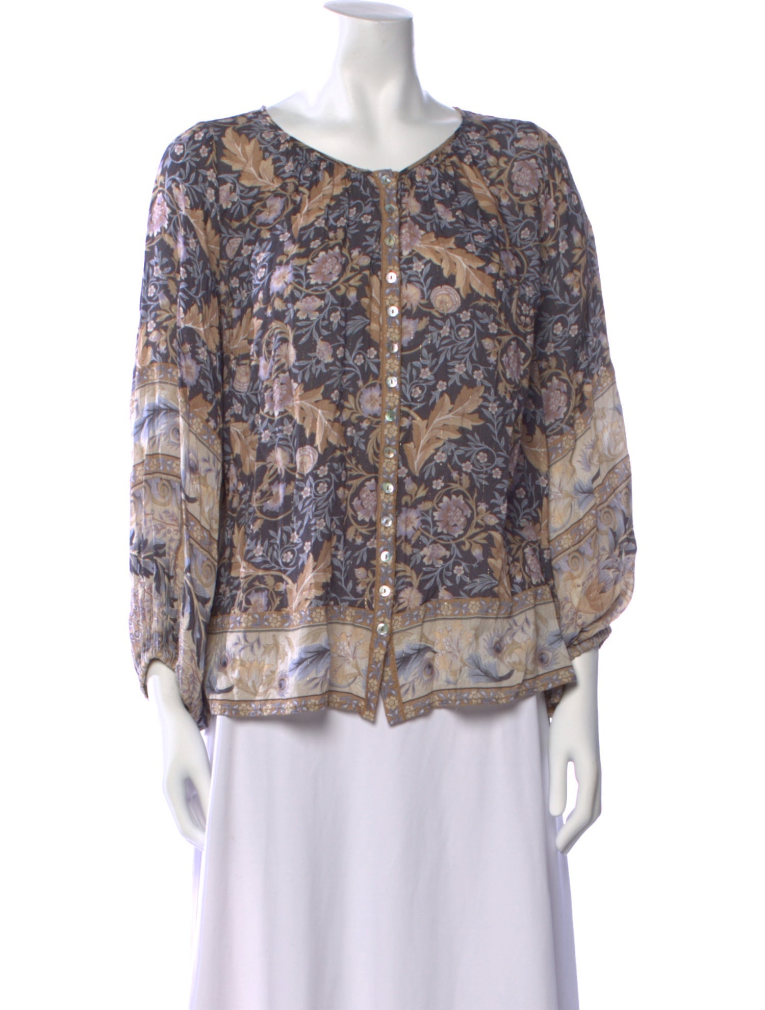 Spell & The Gypsy Collective Floral Print Scoop Neck Blouse