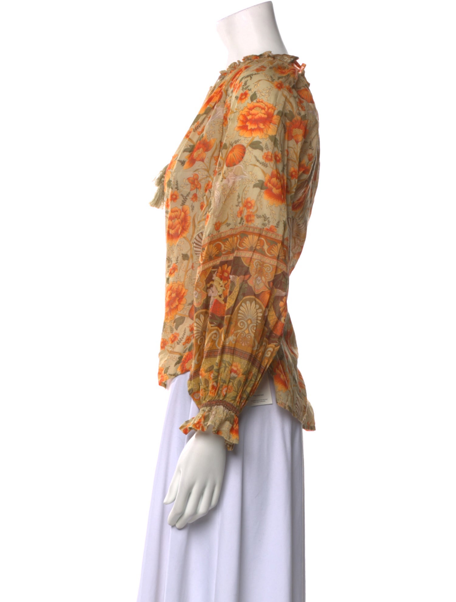 Spell & The Gypsy Collective Floral Print Tie Neck Blouse