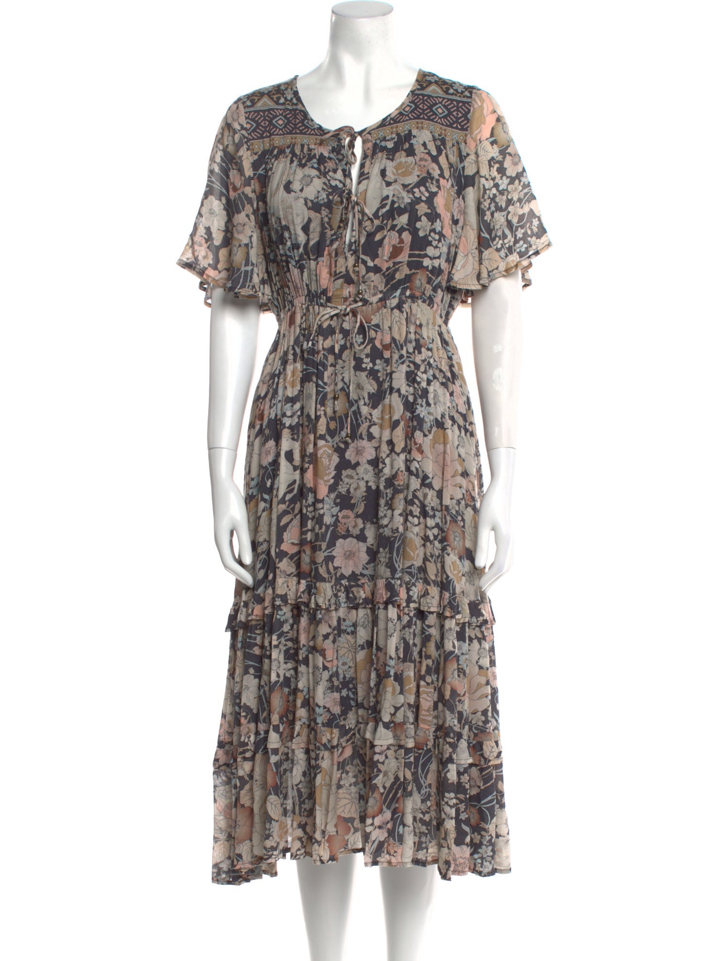 Spell & The Gypsy Collective Floral Print Midi Length Dress