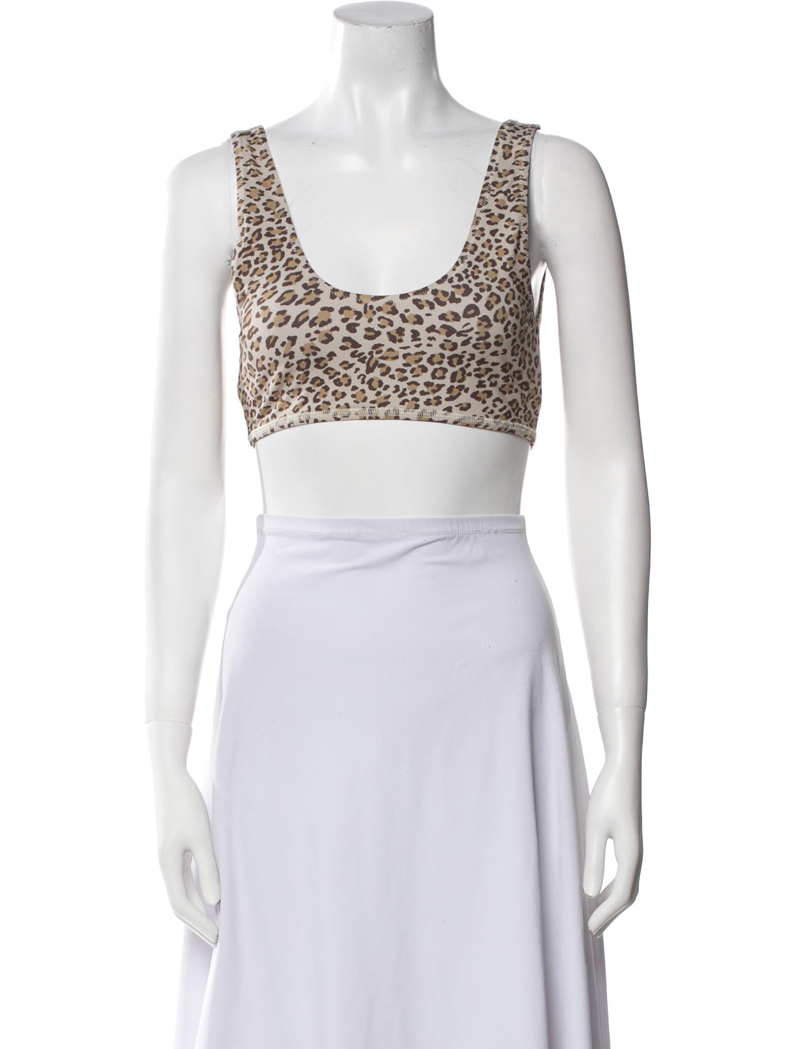 Spell & The Gypsy Collective Animal Print Scoop Neck Crop Top w/ Tags