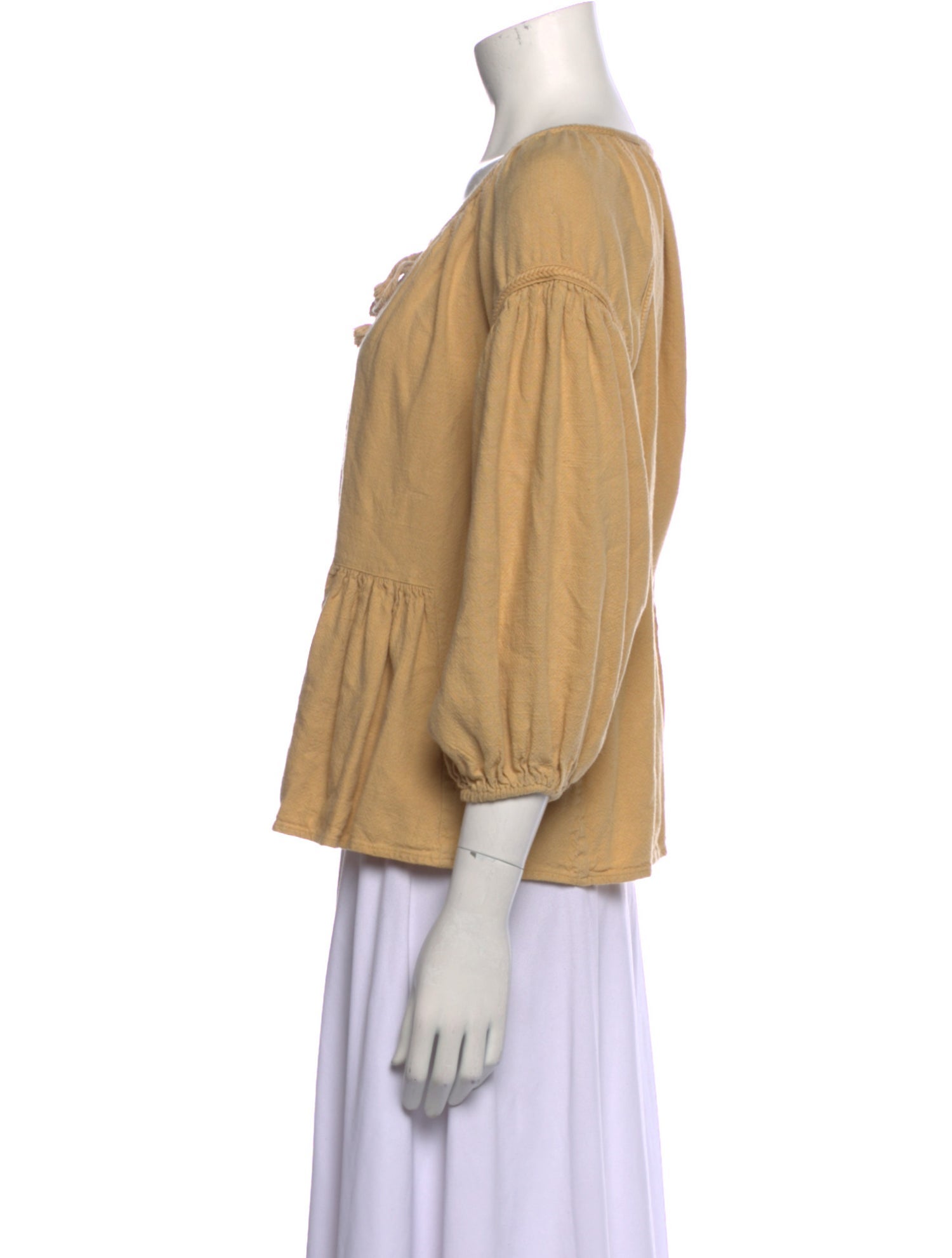 Spell & The Gypsy Collective Tie Neck Three-Quarter Sleeve Blouse