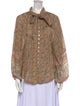 Spell & The Gypsy Collective Floral Print Tie Neck Button-Up Top