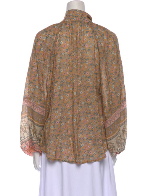 Spell & The Gypsy Collective Floral Print Tie Neck Button-Up Top