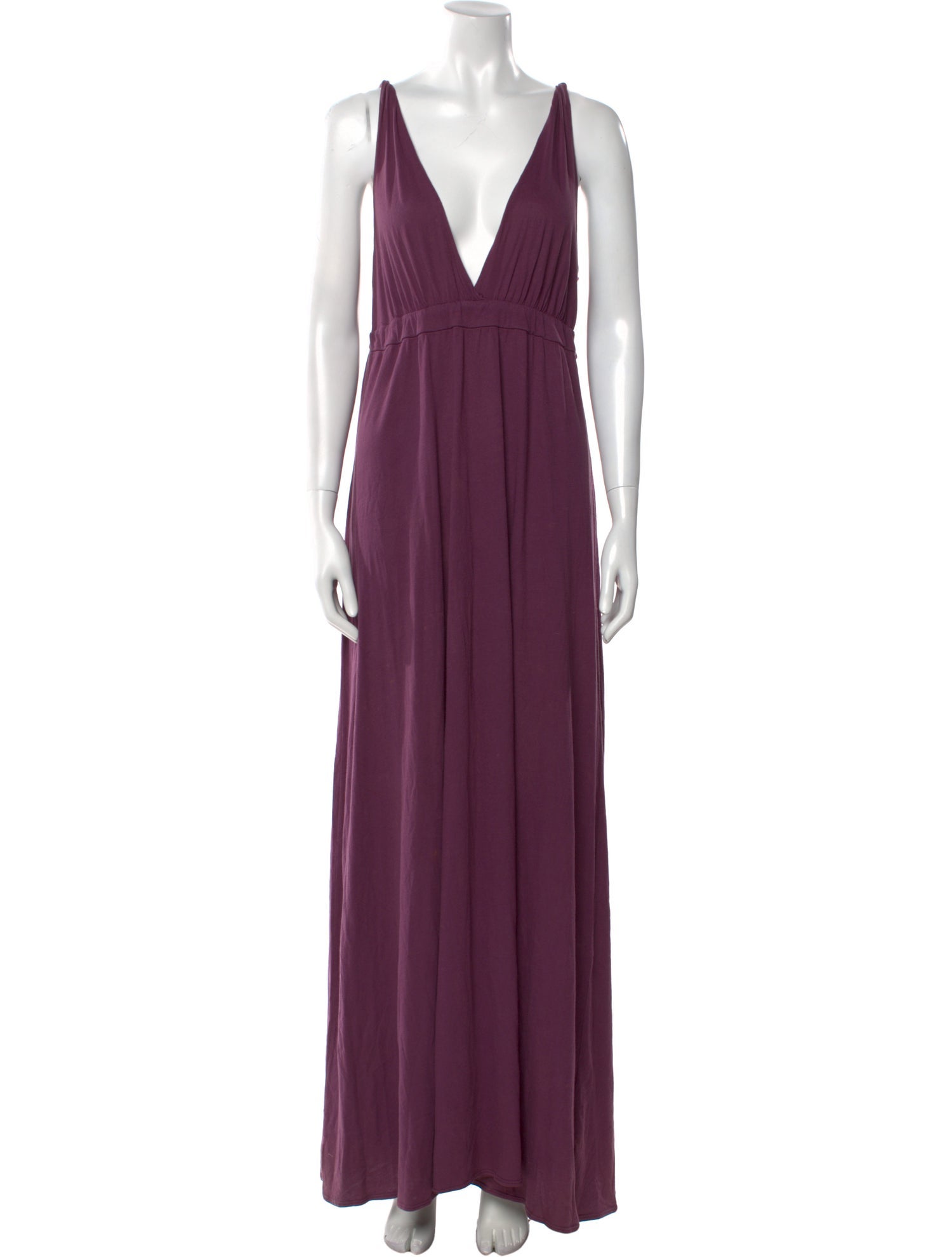 Gypsy05 Plunge Neckline Long Dress