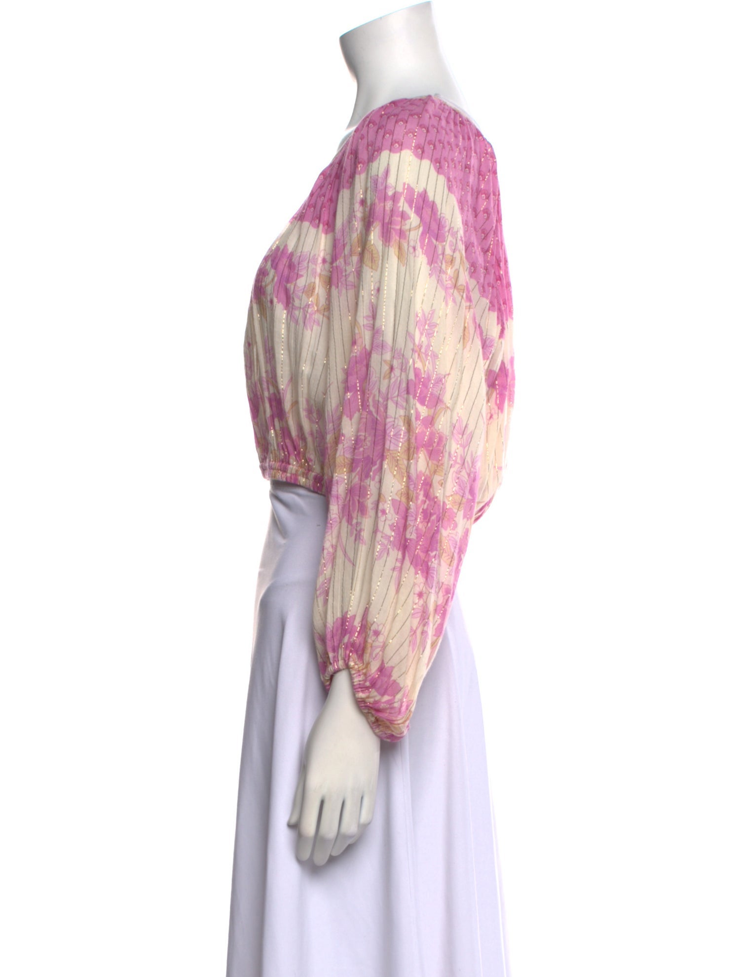 Spell & The Gypsy Collective Printed Scoop Neck Crop Top