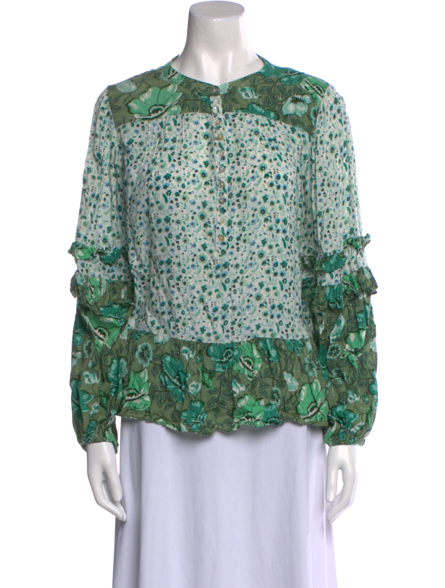 Spell & The Gypsy Collective Floral Print Crew Neck Blouse