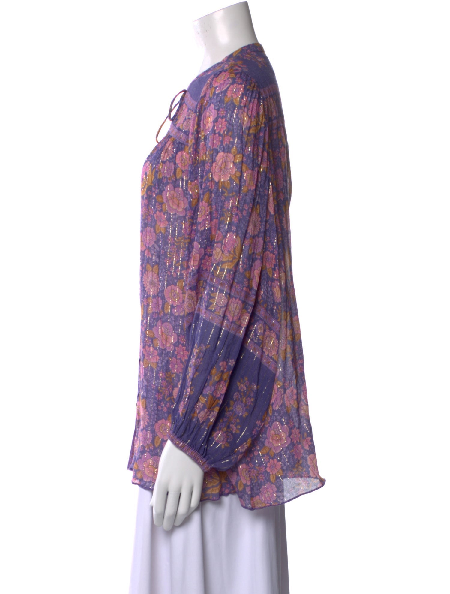 Spell & The Gypsy Collective Floral Print Tie Neck Blouse