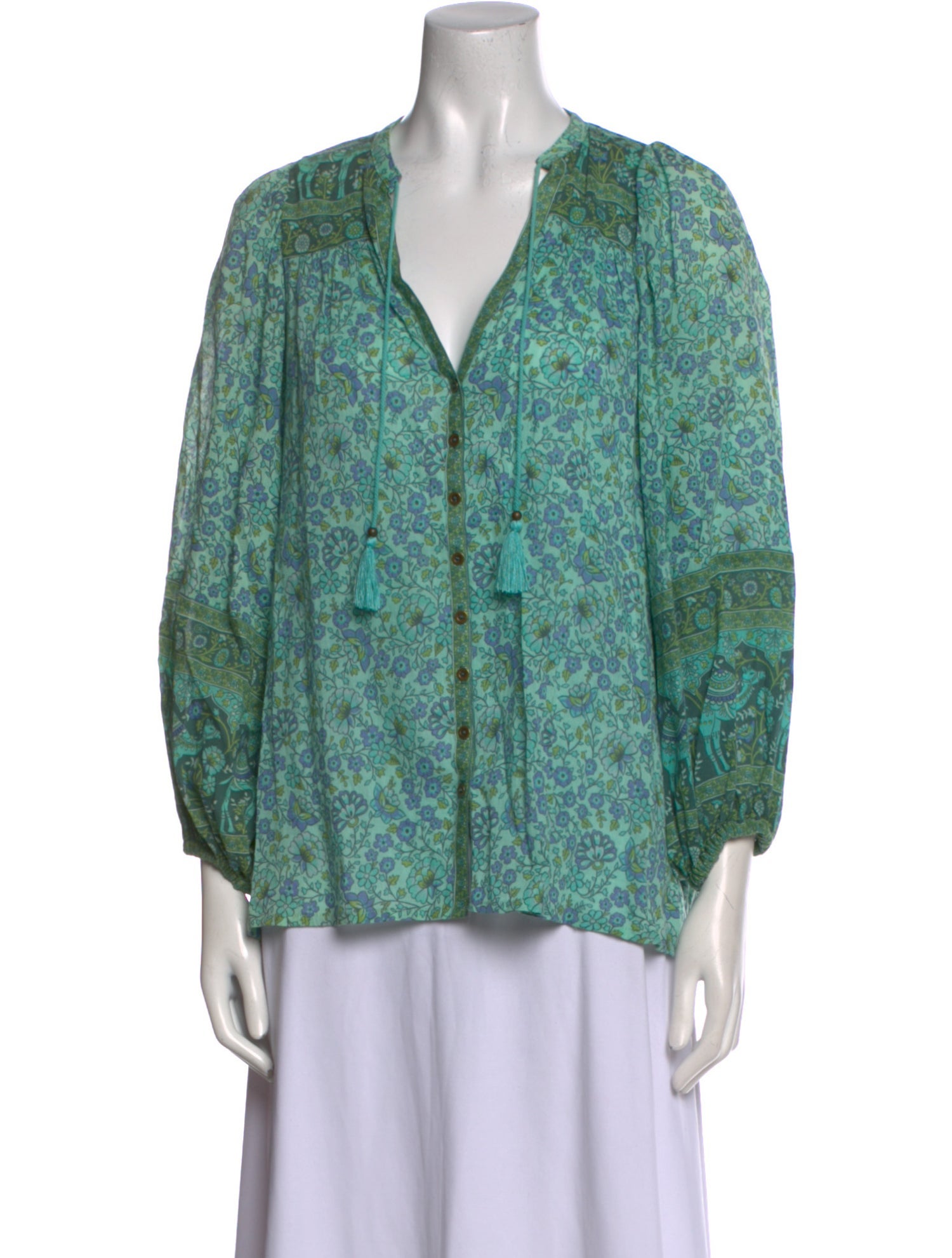 Spell & The Gypsy Collective Floral Print V-Neck Blouse
